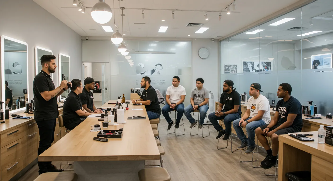 Grooming class at Barber Shop Social